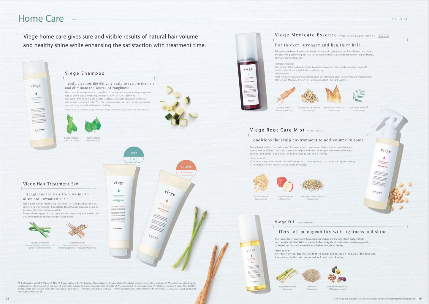LebeL viege shampoo (1000ml refill)