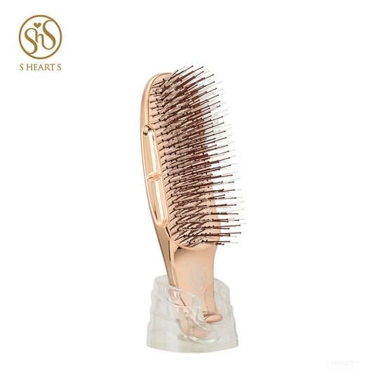 S-HEART-S Scalp Brush World Model Short Pink Gold