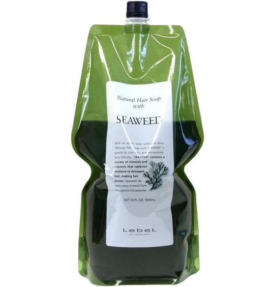 LebeL Natural Hair Soap SEAWEED (1600ml refill) new package