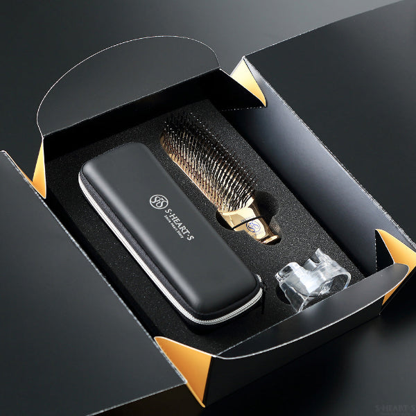 S-HEART-S Scalp Brush World Premium Short Gold (GIFT BOX)