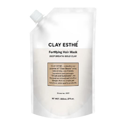 b-ex CLAY ESTHE Fortifying Hair Mask GOLD CLAY 800mL refill