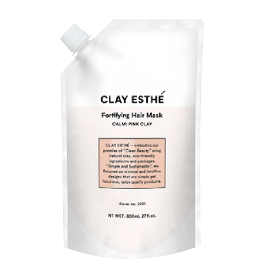 b-ex CLAY ESTHE Fortifying Hair Mask PINK CLAY 800mL refill