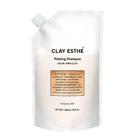 b-ex CLAY ESTHE Priming Shampoo PINK CLAY 800mL refill
